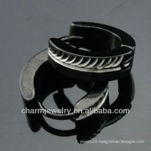 Hot sale Huggie Black Earrings Fashion Jewelry clip Earrings HE-100